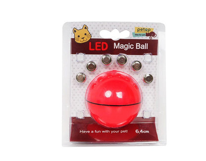 GlowChase Describe: 1. Two color mode design, unique red light mode and colorful light change mode, attract your kitten at any time. This cat toy has bells and feathers, which can stimulate the cat's hunting instinct. 2. Built-in cat's favorite catnip: Th
