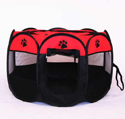 QuickPaw Pet Enclosure Specifications: Highly recommended Material: 600D oxford Cloth+ Mesh Highlights: Great for outdoor dogs Waterproof Breathable anti-mosquito Scratch resistance Detachable skylight Note: 1、About 2CM error is allowed due to manual meas