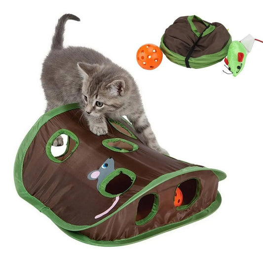 PawMaze Overview: 1. Designed with a ball and mouse tucked away inside, the nine-hole interactive cat toys increase your cat's curiosity, it will have a lot of fun poking at the mouse & ball inside. Great for multiple cats 2. These cat toys will also stim