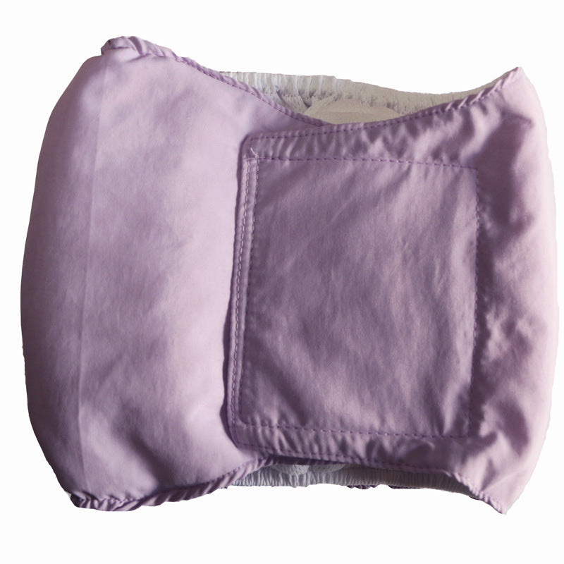 Pet-specific Dog Physiological Belt Diaper Product information : Material: Cotton Product Category: Physiological Pants Color: black, brown, red, yellow, green, gray, light purple Size Information: Size : XS(27g), S(31g), M(44g), L(57g), XL(68g) Packing l