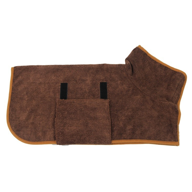 DryPaws™ Microfiber Bathrobe Overview: 1. Dog Bathrobe Towel, Dog Fast Drying Dog Drying Coat with Adjustable Chest Neck Strap, Super Absorbent Microfiber Material Pet Drying Moisture Absorbing Bathrobe with Hook and Loop 2. Healthy and skin-friendly mate