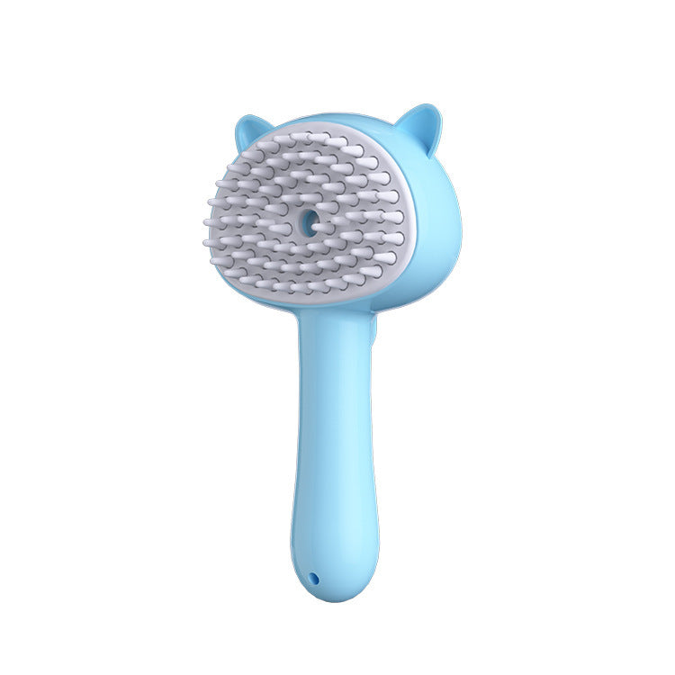 MistBrush – Rechargeable Self-Cleaning Pet Grooming Brush Overview: 1. Multi-Purpose Pet Grooming: The hair remover brush is a versatile pet grooming tool that offers multiple benefits. It effortlessly removes stray cat hair while providing a delightful m