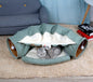BunnyMaze – Foldable Pet Tunnel & Cozy Bed Combo Overview 1. High-quality material: Polyester keeps your cat comfortable and durable. 2.Collapsible: Easily folded up and can carry to outside. 3.With a mat for the cat to sleep. Specification Name of Produc