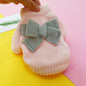 Cute Pet Sweater – Hollow Knit with Bow for Small Dogs & Cats Overview: 1. Winter Essential: This dog sweater is made of warm and comfortable knitted fabric, brings the warmth to your pet, no longer afraid of cold. 2. Popular Pattern: Designed with lattic