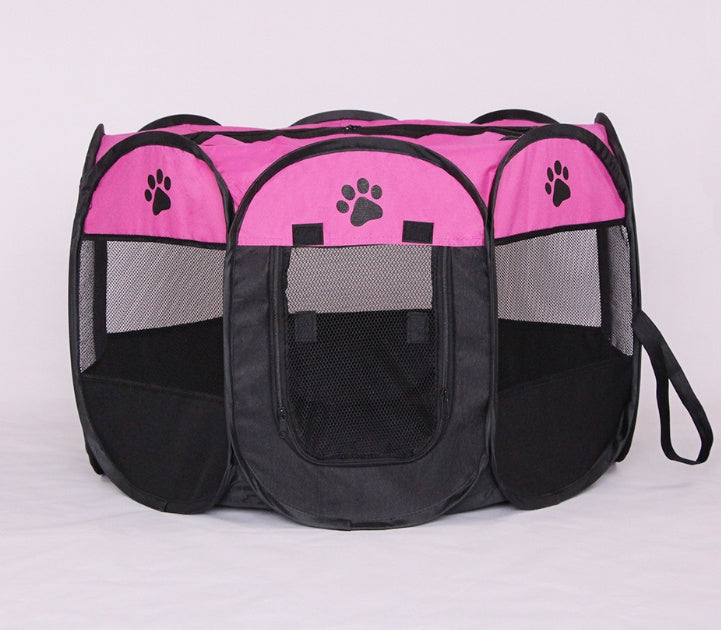 QuickPaw Pet Enclosure Specifications: Highly recommended Material: 600D oxford Cloth+ Mesh Highlights: Great for outdoor dogs Waterproof Breathable anti-mosquito Scratch resistance Detachable skylight Note: 1、About 2CM error is allowed due to manual meas
