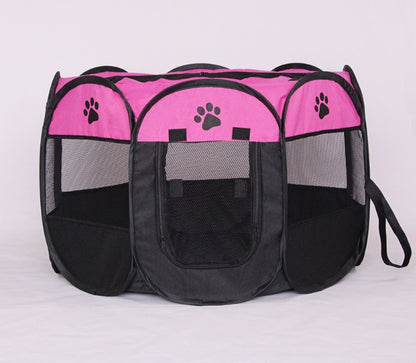 QuickPaw Pet Enclosure Specifications: Highly recommended Material: 600D oxford Cloth+ Mesh Highlights: Great for outdoor dogs Waterproof Breathable anti-mosquito Scratch resistance Detachable skylight Note: 1、About 2CM error is allowed due to manual meas