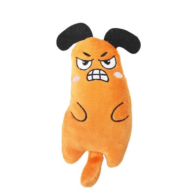 WhiskerPlush Product Information： Material: plush Product category: chew toys Color: orange, pink, gray, light blue, green, khaki Size: 5.5x16cm Package Contents： Cat toy X1 Chew Toys