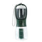 FurGo Multi-Cup Overview: 1. 3-in-1 Design: This pet water bottle features a built-in 300ml water, 100g food container, and waste bag compartment, providing all-in-one convenience for pet owners on the go. 2. Built-in Filtration System: The water dispense