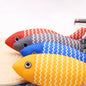 Interactive Catnip Fish – Teething & Play Pillow for Kittens Cozy Companion: Our catnip fish kicker toys are all made of soft plush material and baby-level cotton, soft and comfortable enough for your feline friends to snuggle and chew. Organic Catnip Fil