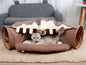 BunnyMaze – Foldable Pet Tunnel & Cozy Bed Combo Overview 1. High-quality material: Polyester keeps your cat comfortable and durable. 2.Collapsible: Easily folded up and can carry to outside. 3.With a mat for the cat to sleep. Specification Name of Produc