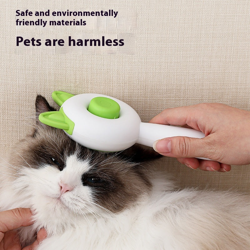 Self-Cleaning Pet Grooming Brush Overview: Keep Your Pets Looking Their Best — Without the Mess! Make grooming time effortless and enjoyable for both you and your furry friend. This self-cleaning pet grooming brush gently removes loose hair, tangles, and
