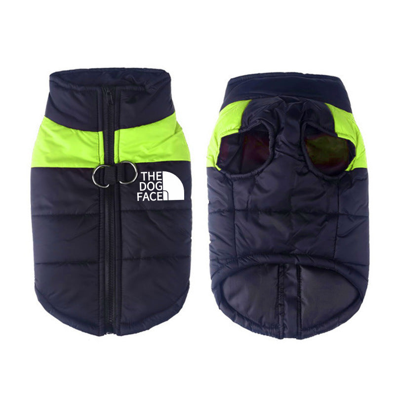 Thermal Pet Vest – Weatherproof Winter Dog Jacket Product information: Color: blue, red, pink, green, purple, yellow, orange, fluorescent green Size: S,M,L,XL,2XL,3XL,4XL,5XL Applicable gender: general Material: Cotton Style: European and American Import