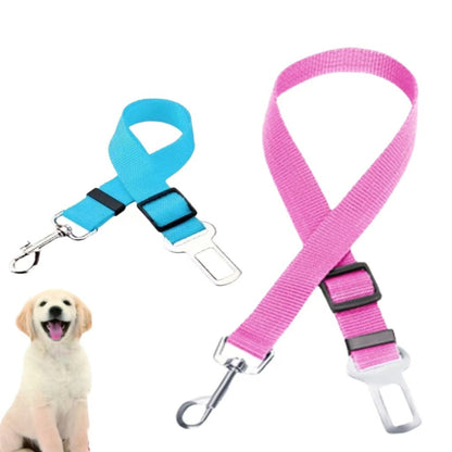 PawTether Dog Leash Product description: This product is a dog dog fixing belt / seat belt for cars, 2.5cm wide, the length of the fixing belt can be adjusted, and one end of the fixing belt can be fixed on the car seat belt. A collar that can hold the do