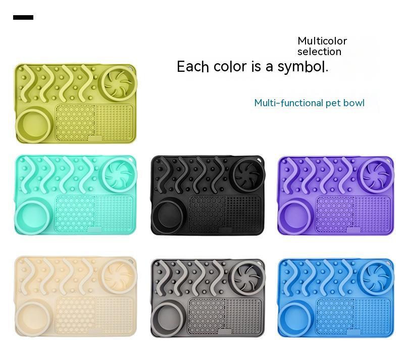 FurSniff Pet Mat Overview: 1. The licking mat is a unique form of pet slow-feeder dog bowl for the dog and puppies. 2. The lick mats have different textures whose design effectively reduces the speed of a pet’s eating 3. It cleans the pet's tongue and pro