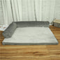 FlexiRest™ Pet Bed Product Name: Corduroy Pet Sofa Material: high-quality corduroy + non-slip cloth padding: high-density sponge Specifications: S ---- 55 * 45 * 13cm Recommended for pets under 8 kg M --- 70 * 55 * 15cm Recommended for pets under 25 kg L-