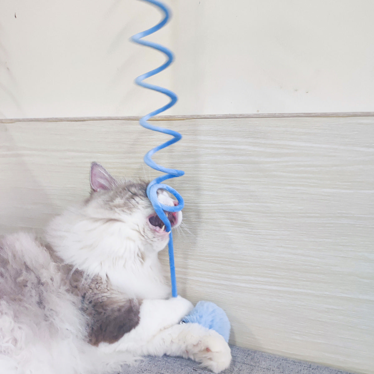 PawPop – Rabbit Fur Ball Toy for Playful Cats Overview: 1. Simply give this ball to your cat and you are good to go! 2. This cat toy stimulates your cat's instinct to hunt, and reduces obesity, boredom, and depression with increased exercise; 3. Soft and