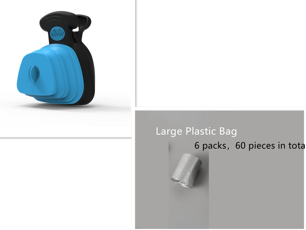 Pet Dog Poop Bag Dispenser Travel Foldable Poop Spoon Product information: Product Name: Folding Toilet Picker Brand: SUPER DESIGN (Supp Design) Use: outdoor poop picking Material: silicone, plastic size: Large: 18X14.5CM Small: 13.5X10.5CM Colour: Yellow