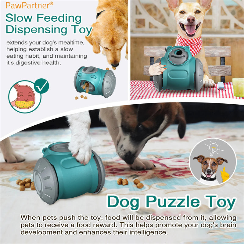 SmartTumbler™ – IQ Booster & Slow Feeder Toy Overview: 1. Newly upgraded toy: Intelligent robot tumbler design. Self-weight balance, no electricity required. When the toy swings back and forth, it can still move without external force, which increases the