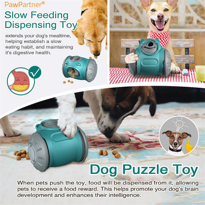 SmartTumbler™ – IQ Booster & Slow Feeder Toy Overview: 1. Newly upgraded toy: Intelligent robot tumbler design. Self-weight balance, no electricity required. When the toy swings back and forth, it can still move without external force, which increases the