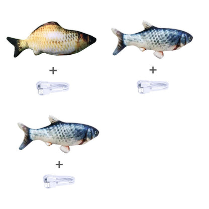 Simulated Flopping Fish – Fun Electric Toy for Cats (Catnip-Free) Overview: 1. With high quality material, this ornament is durable and not easy to damage. 2. This toy does not contain toxic and harmful things and materials, and it is healthy and safe for