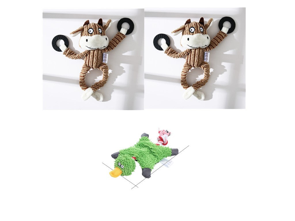 Donkey Plush Chew Toy – Squeaky & Fun for Puppies Overview: 100% brand new and high quality. It's a good gift for your pet. hours of fun for you and your dog. Product Information: Product category: pet toys material: plush Specifications: white, brown, gr