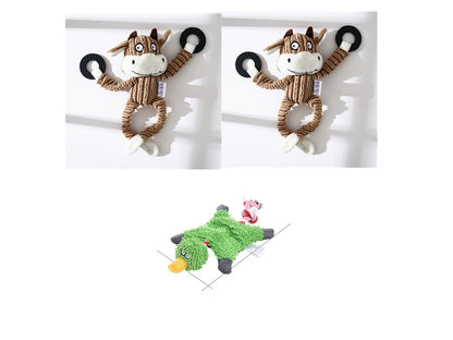 Donkey Plush Chew Toy – Squeaky & Fun for Puppies Overview: 100% brand new and high quality. It's a good gift for your pet. hours of fun for you and your dog. Product Information: Product category: pet toys material: plush Specifications: white, brown, gr