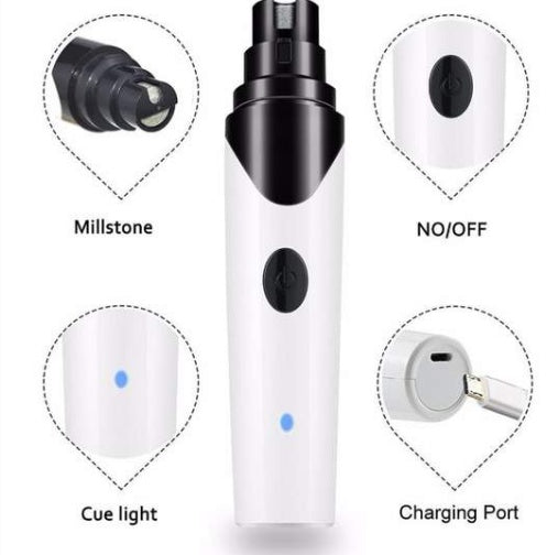 NailWhirl™ Electric Pet Trimmer Overview: Low Vibration and Low Noise - This Pet Nail Grinder is equipped with a super mute motor but powerful. It gently removes thin layers of the nail with low noise and low vibration, so that sensitive pets will be happ