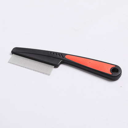 FleaFine™ Pet Comb Product Name: With handle in addition to flea comb Product color: white Product specifications: small (full length 14CM width 3CM) needle row (long 5CM needle length 1CM) Large (full length 18CM wide 4.5CM) needle row (length 6.5CM need
