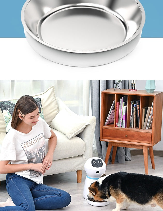 Paw® Feeder ●Grain storage barrel: Removable grain barrel, easy to clean ●Applicable food: 5mm-12mm dry food Manual feeding: single feeding once, about 5g each time ●Automatic feeding: maximum 4 meals per day, maximum 39 servings per meal, approximately 5