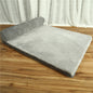FlexiRest™ Pet Bed Product Name: Corduroy Pet Sofa Material: high-quality corduroy + non-slip cloth padding: high-density sponge Specifications: S ---- 55 * 45 * 13cm Recommended for pets under 8 kg M --- 70 * 55 * 15cm Recommended for pets under 25 kg L-