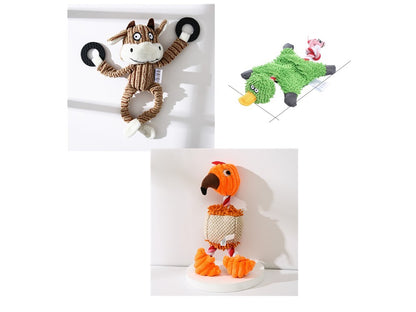 Donkey Plush Chew Toy – Squeaky & Fun for Puppies Overview: 100% brand new and high quality. It's a good gift for your pet. hours of fun for you and your dog. Product Information: Product category: pet toys material: plush Specifications: white, brown, gr