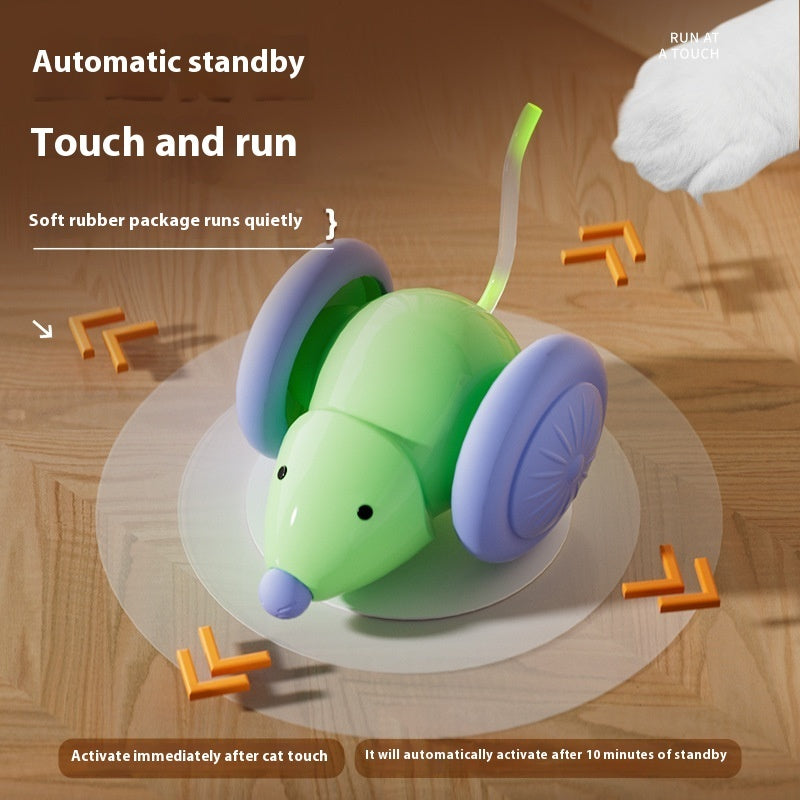SmartMouse Overview: Good material, High quality. 100% Brand New. Product information: Color: green, white Material: ABS TPU Category: Pet Toys Packing list: 1* Cat Toy Product Image: Interactive Toys