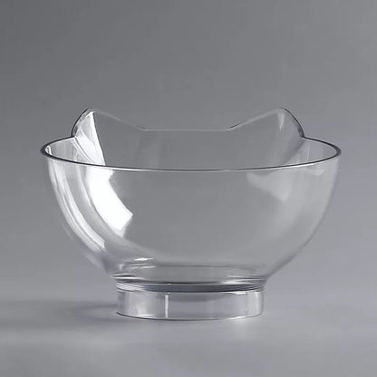 FurSpine Cat Feeder Product information: Shape:Round Material: Plastic Complete automatic feeding: Yes Product No.: Cat head transparent double bowl Color: Transparent cat head bowl Easy to clean transparent bowl: For dogs and cats Transparent bowl of cat