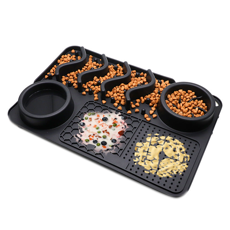FurSniff Pet Mat Overview: 1. The licking mat is a unique form of pet slow-feeder dog bowl for the dog and puppies. 2. The lick mats have different textures whose design effectively reduces the speed of a pet’s eating 3. It cleans the pet's tongue and pro