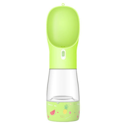 PawTrio Travel Cup Product Information: Material: Plastic Color: blue, pink, green, grey Size: 25.5x7x7cm Weight: 180g Capacity: 458ml Features: Plastic material for human use, high-temperature resistance, no deformation when filled with hot water Large o