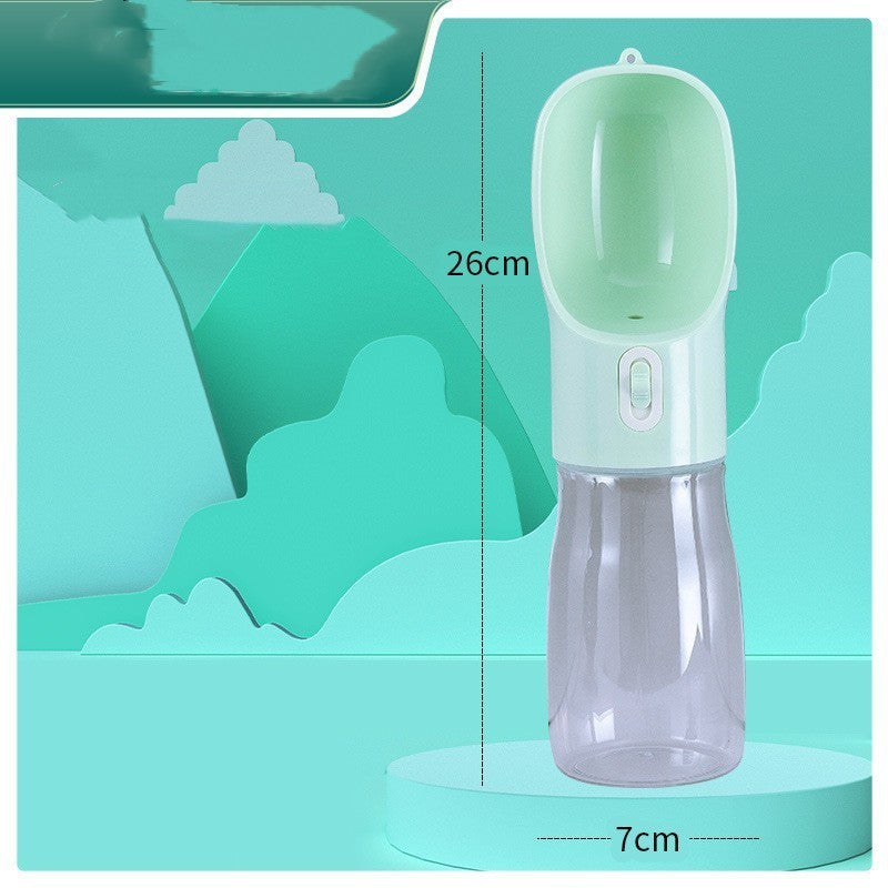 PawTrio Travel Cup Product Information: Material: Plastic Color: blue, pink, green, grey Size: 25.5x7x7cm Weight: 180g Capacity: 458ml Features: Plastic material for human use, high-temperature resistance, no deformation when filled with hot water Large o