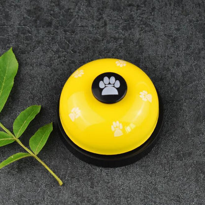 Pet Bell Trainer Describe: 100% brand new and high quality Bright colors, attract the attention of cats and dogs, sturdy and bite resistant, mechanically perfect, no battery required. Ring the bell to eat, ring the bell to urinate, develop intelligence, i
