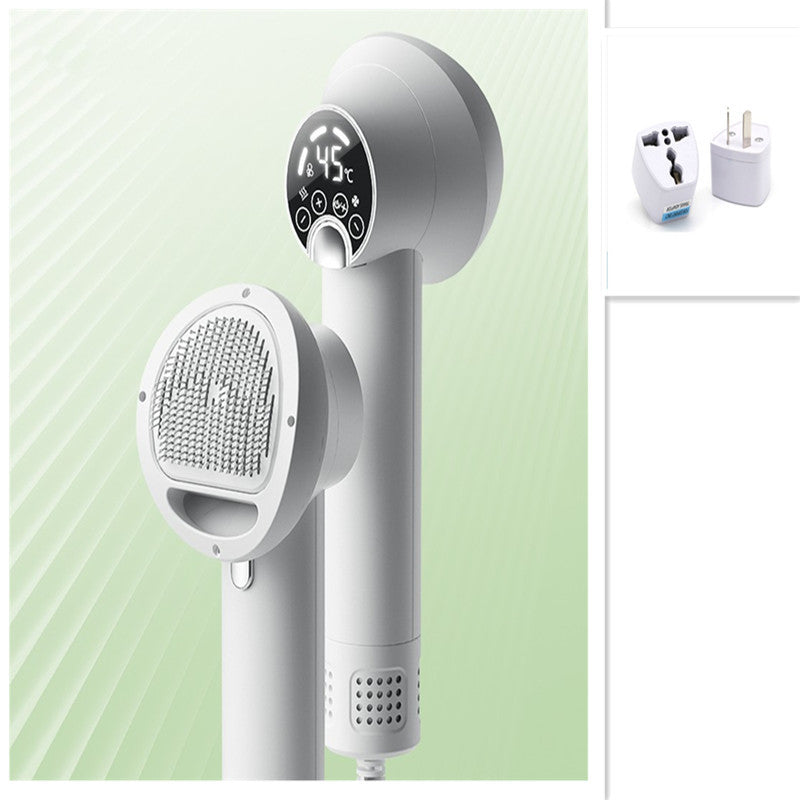 GroomBlow™ – Silent Smart Dryer & Comb for Pets Dry and groom your pet with ease using the GroomBlow™ Smart Pet Hair Dryer – the ultimate 2-in-1 tool designed to keep your dog or cat calm, clean, and fluffy. 2-in-1 Blow & Brush: Dries and detangles at the