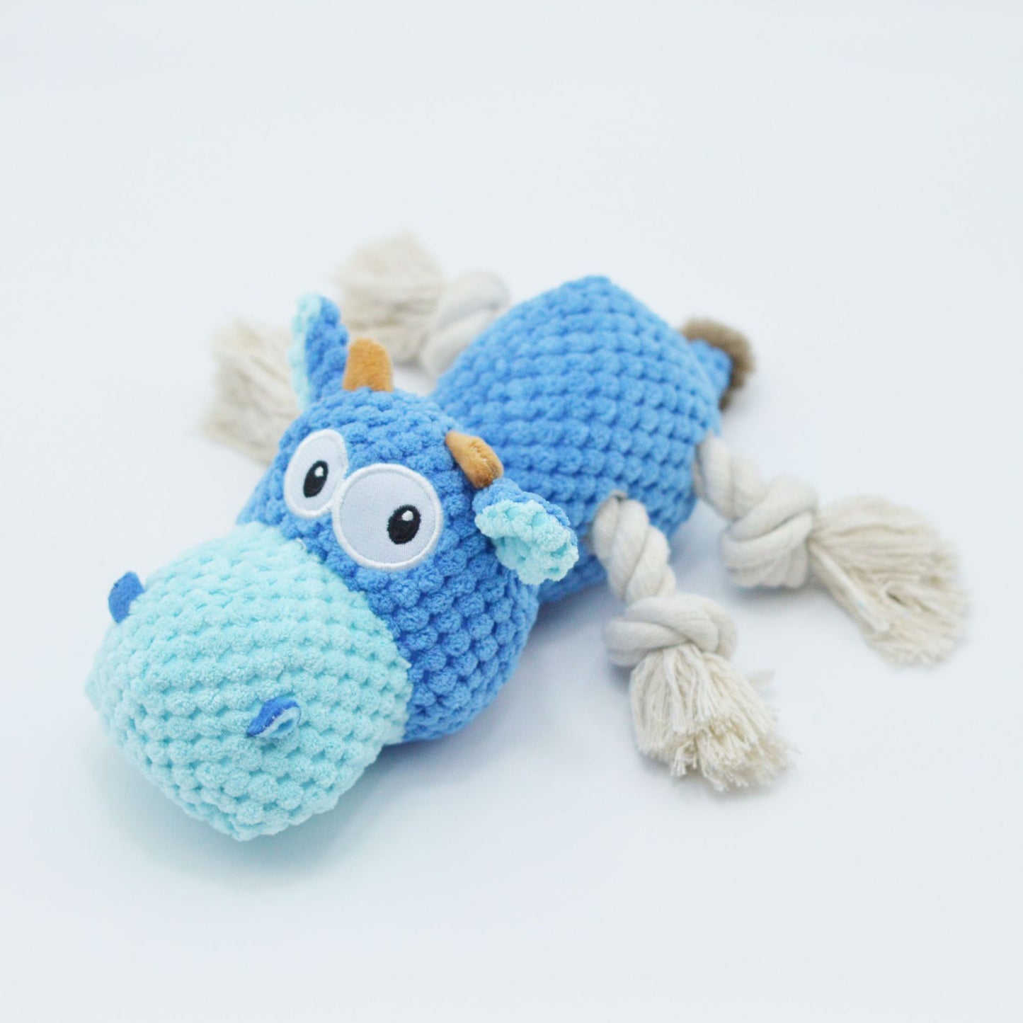MooBuddy™ – Soft Cow Toy with Squeak Product information: Color: Orange Cow, pink cow, Blue Cow Specification: 24*20 * 9.5cm Material: Plush Category: Pet Toys Packing list: Dog toysX1 Product Image: Dog Toys