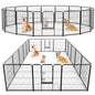 PawPlay Indoor Fence Dog Playpen – Model Specifications Model Code Panels Height (in) Configuration Assembled Dimensions (L × W × H) Package Size (L × W × H) Net Weight Gross Weight ZHUMI-DOGF-8S01-24S 8 Panels 23.60" Single Door 92.10" × 32.60" × 23.60"