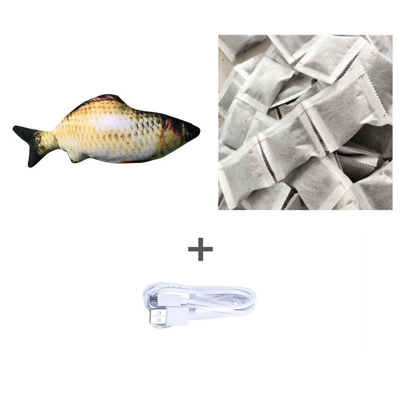 Simulated Flopping Fish – Fun Electric Toy for Cats (Catnip-Free) Overview: 1. With high quality material, this ornament is durable and not easy to damage. 2. This toy does not contain toxic and harmful things and materials, and it is healthy and safe for