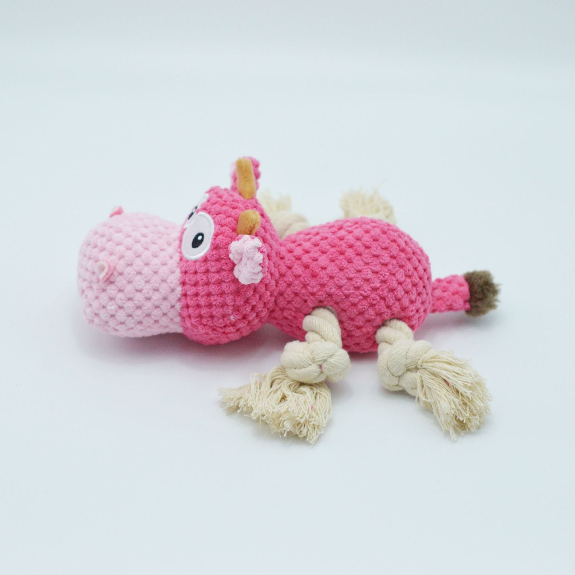 MooBuddy™ – Soft Cow Toy with Squeak Product information: Color: Orange Cow, pink cow, Blue Cow Specification: 24*20 * 9.5cm Material: Plush Category: Pet Toys Packing list: Dog toysX1 Product Image: Dog Toys