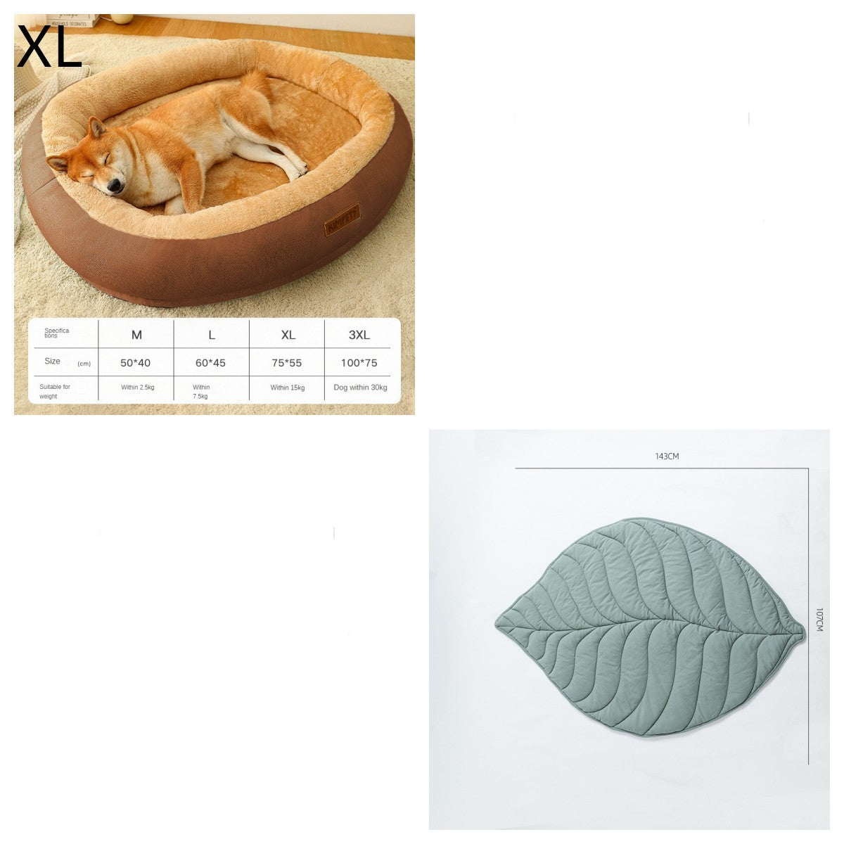 WarmiePaws™ Cozy Bed Product Details: Material: Cotton Product Category: Bed Specifications: M [size 50*40cm] (recommended for pets within 5 catties), L [size 60*45cm] (recommended for pets within 15 catties), XL [size 75*55cm] (recommended for pets withi