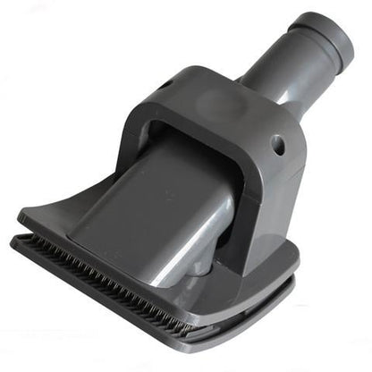 VacuGroom™ – Pet Brush Attachment for Vacuum Cleaners Product information: This grooming tool removes loose hair directly from your dog before it's shed around the home. Collected hair is then sucked straight into the vacuum. Mess-free vacuum-assisted dog
