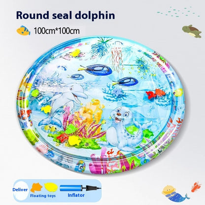 Cooling Pet Bed – Summer Ice Mat for Dogs & Cats Overview: The enhanced thickness ensures water playmat durability and long-lasting use. This water playmat features a fish design that captures the attention of pets and children. This water playmat for cat
