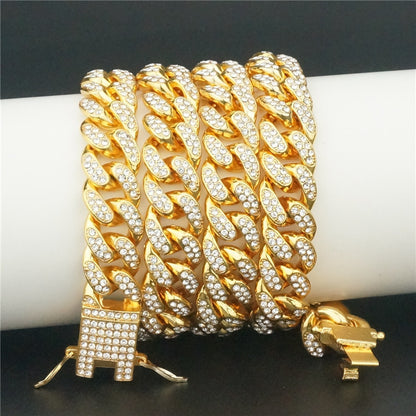 Hip Hop Collar Overview: 100% new design and high quality Must-have for fashion women Have a beautiful appearance Specifications: Material: Alloy Applicable objects: General Specification: 20 cm, 40 cm, 45 cm, 50 cm, 60 cm, 70 cm Applicable holiday: weddi