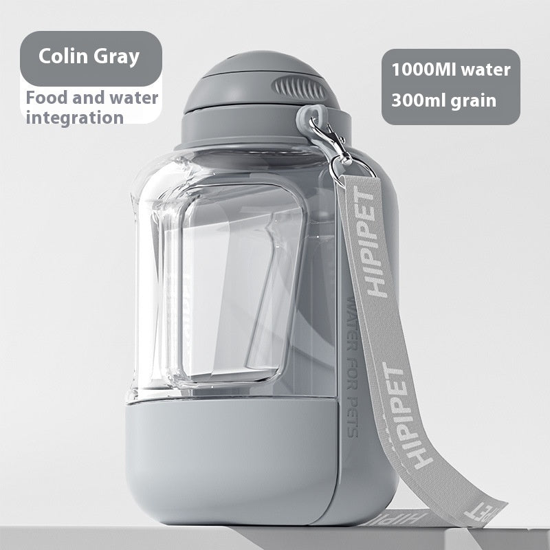 PawSip & Snack Pot 2-in-1 Portable Dog Water & Food Bottle – Hydration On-the-Go Make every walk, hike, or travel adventure with your furry companion easier with our 2-in-1 Dog Water Bottle with Food Container. Designed for convenience, durability, and po