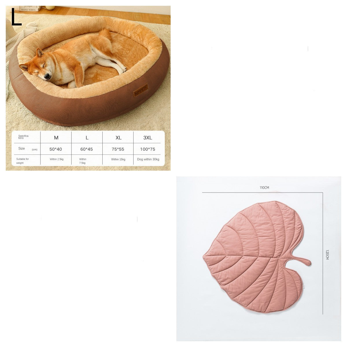 WarmiePaws™ Cozy Bed Product Details: Material: Cotton Product Category: Bed Specifications: M [size 50*40cm] (recommended for pets within 5 catties), L [size 60*45cm] (recommended for pets within 15 catties), XL [size 75*55cm] (recommended for pets withi