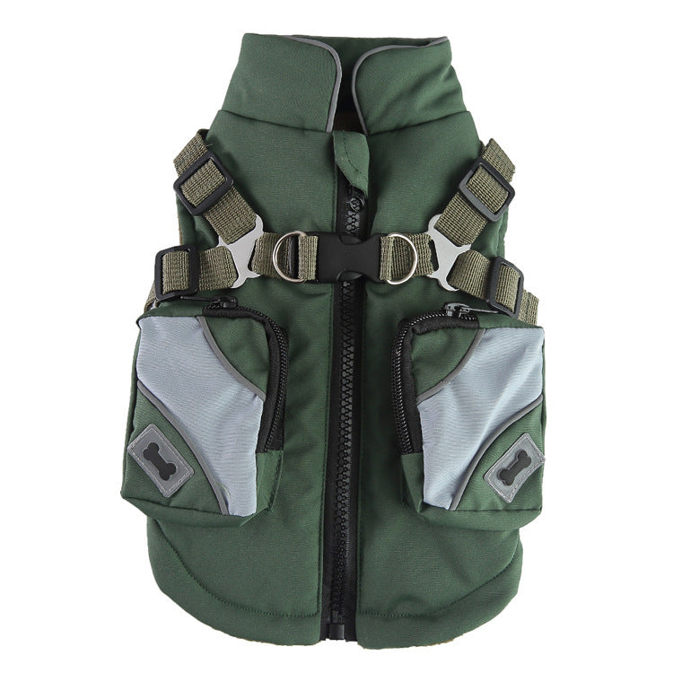 Winter Cotton Dog Jacket – Warm Zipper Coat for Pets Product information: Material: polyester Product: category cotton-padded clothes Style: Casual Color: DZ270 black, DZ271 red, DZ272 army green, DZ273 blue, DZ274 red, DZ275 army green, DZ276 black, DZ27