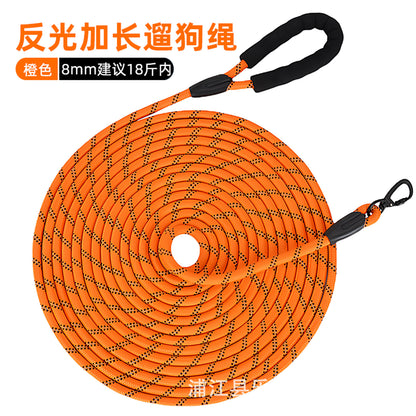 Extended Dog Leash 5.1m 20m Dog Walking Rope Dog Training P Rope Explosion-Proof Outdoor Small, Medium and Large Dogs